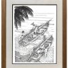 Artwork Intradeco | Old Man' Set Of 8 Black And White Framed Lithographs