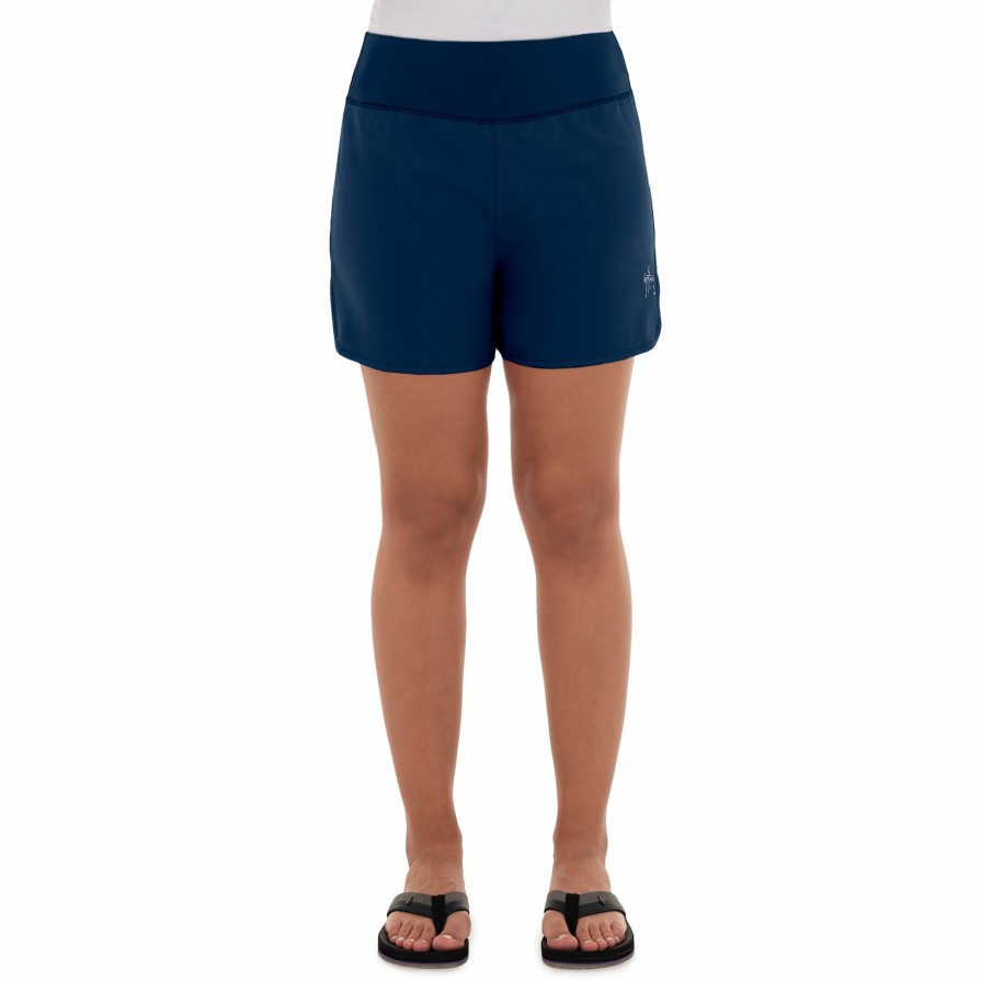 Womens Intradeco Shorts | Ladies Core Solid Navy Performance Short