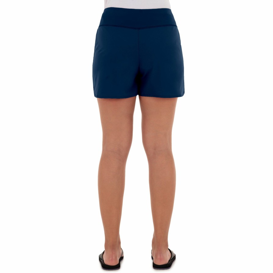 Womens Intradeco Shorts | Ladies Core Solid Navy Performance Short