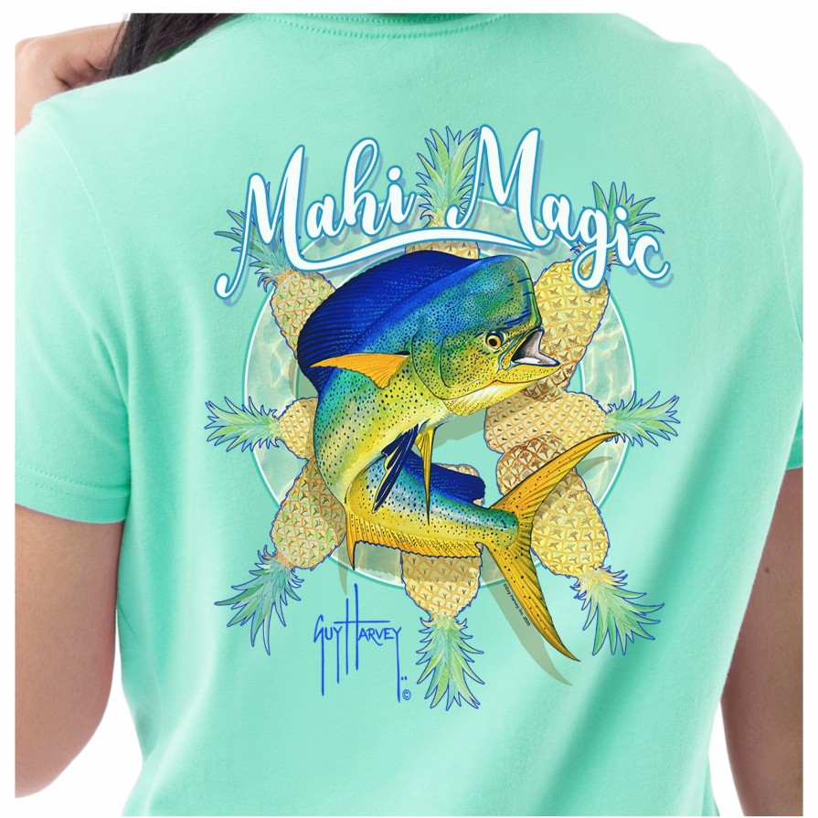 Womens Intradeco T-Shirts & Tank Tops | Ladies Mahi Magic Short Sleeve Crew Neck T-Shirt