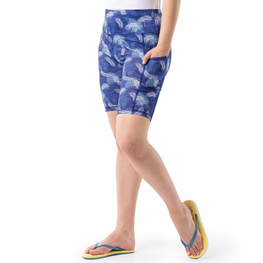 Womens Intradeco Shorts | Ladies Palms Away Biker Shorts