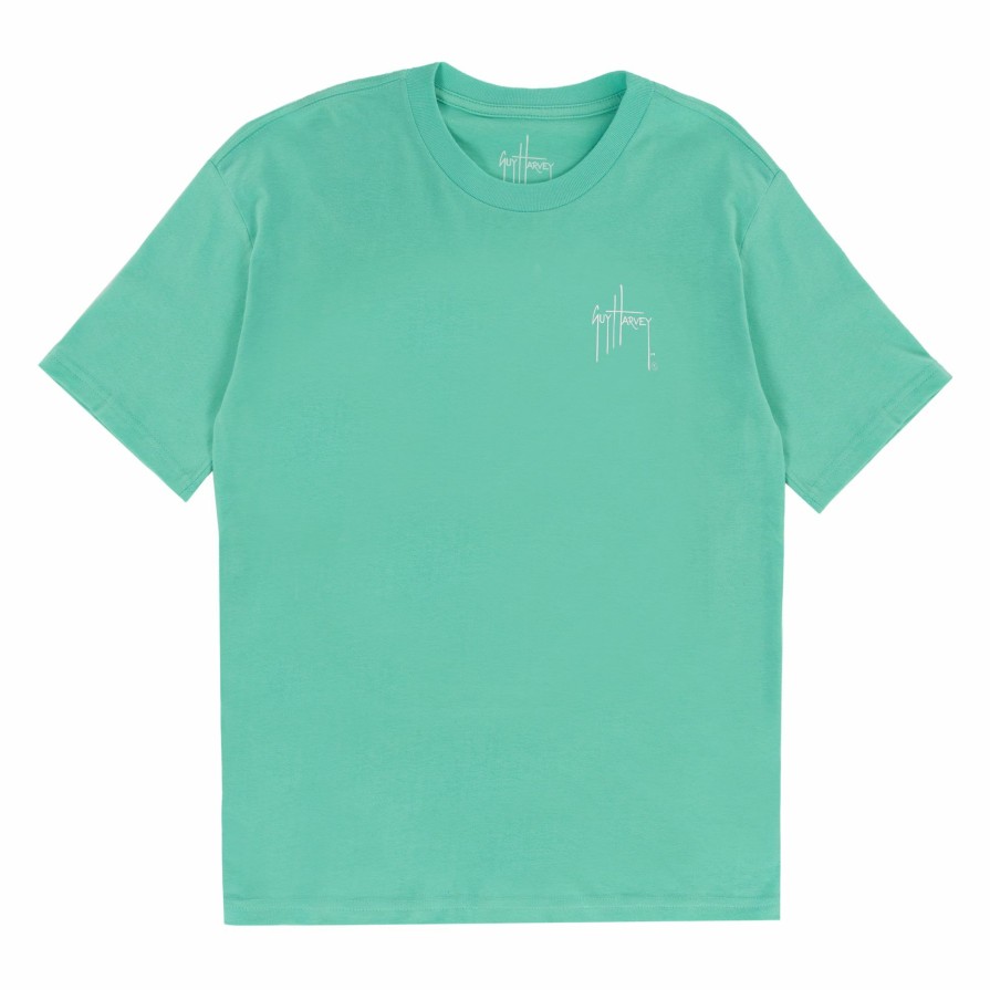 Kids Intradeco | Girl'S Hawksbill Short Sleeve Green T-Shirt