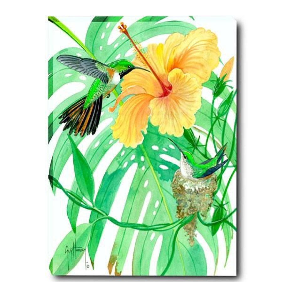 Artwork Intradeco | Yellow Hibiscus Small Canvas Art