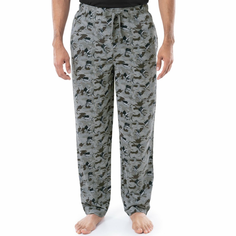 Mens Intradeco Sleepwear | Men'S Camo Sail Knit Sleep Pant