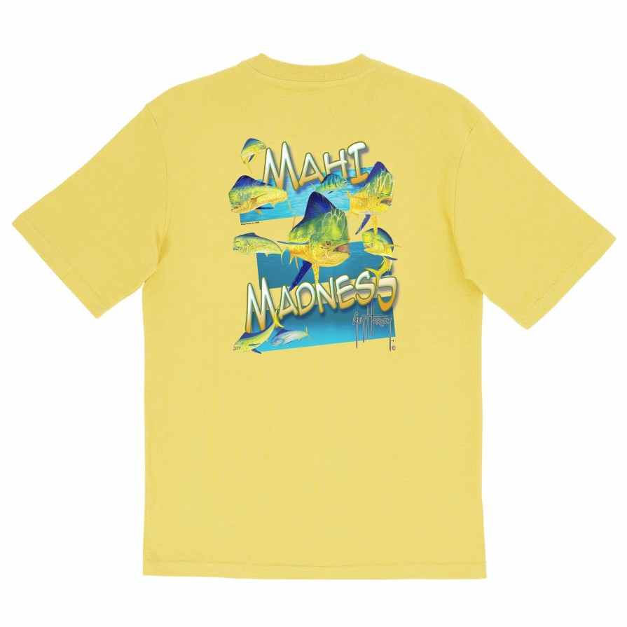 Kids Intradeco | Kids Mahi Madness Short Sleeve Yellow T-Shirt