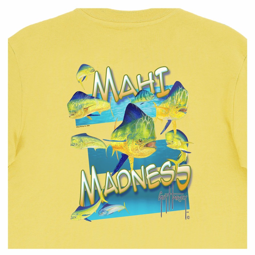 Kids Intradeco | Kids Mahi Madness Short Sleeve Yellow T-Shirt