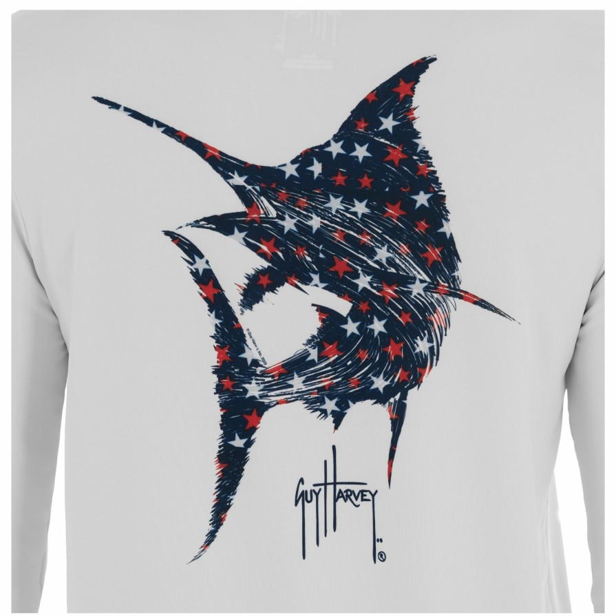 Mens Intradeco Performance Shirts & Hoodies | Men'S Scribble Marlin Performance Fishing Shirt