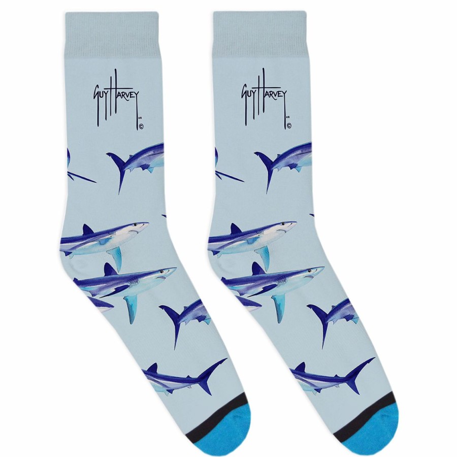 Mens Intradeco Socks | Blue Shark Socks