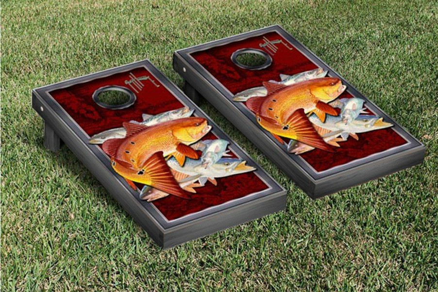 Home & Gifts Intradeco Outdoor Games | Redfish And Trout Cornhole Set