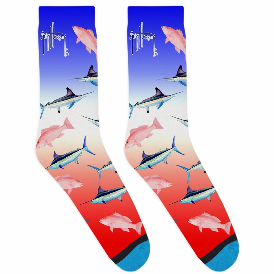 Mens Intradeco Socks | Red White Blue Socks