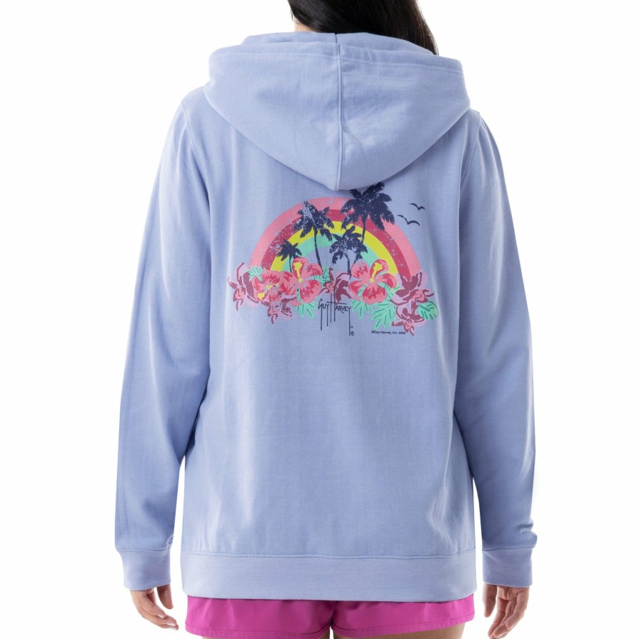 Womens Intradeco Performance Shirts & Hoodies | Ladies Sunrise In Paradise Fleece Hoodie