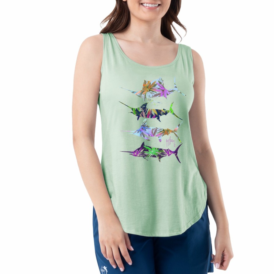 Womens Intradeco T-Shirts & Tank Tops | Ladies Wild Flowers Tank Top