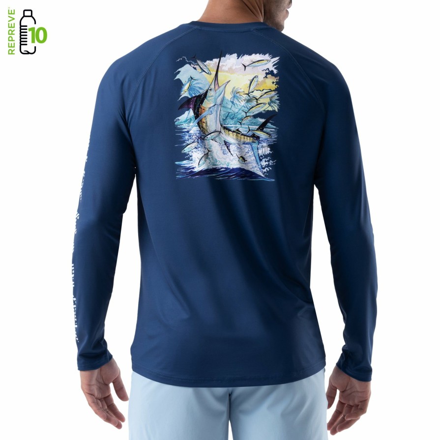 Mens Intradeco Performance Shirts & Hoodies | Men'S On The Hunt Performance Raglan Sun Protection Top