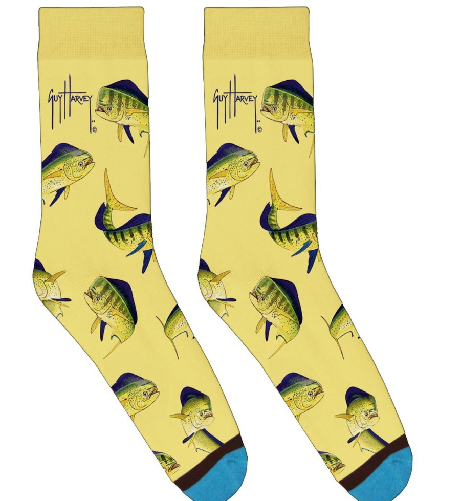 Mens Intradeco Socks | Yellow Mahi Socks