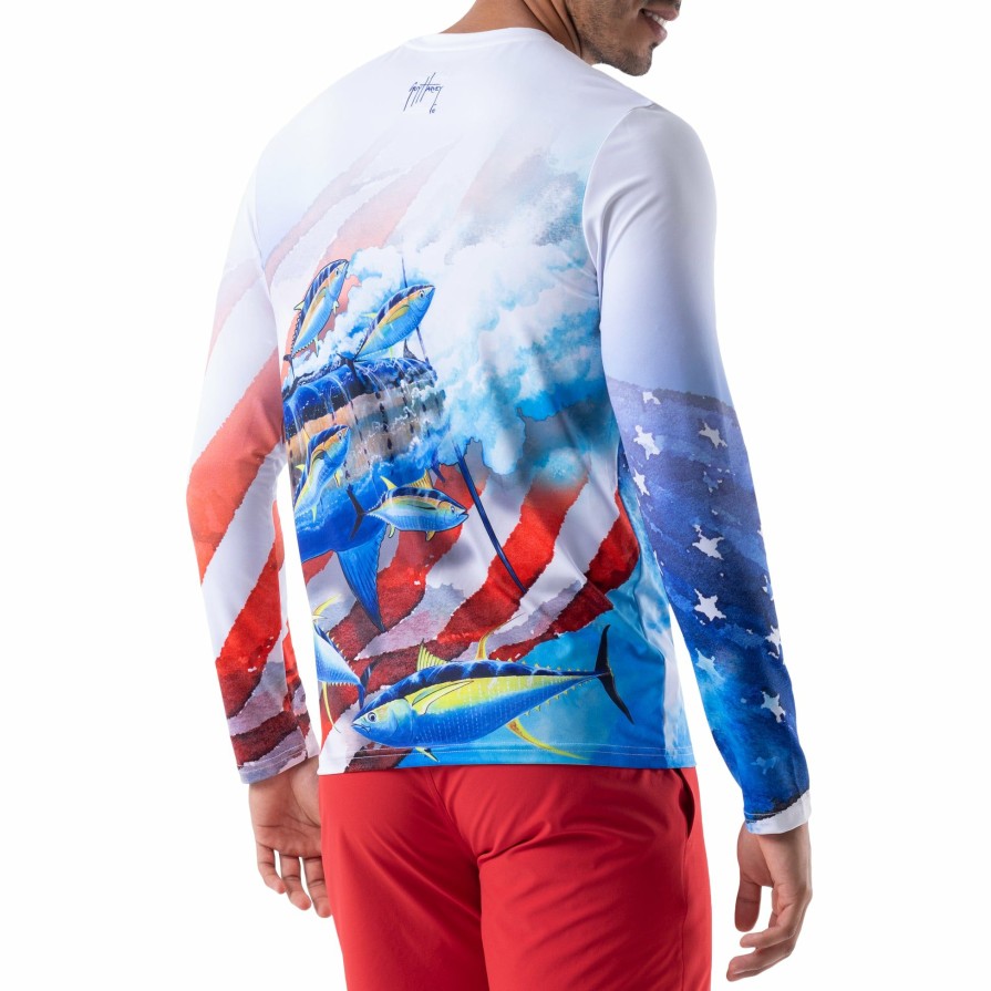 Mens Intradeco Performance Shirts & Hoodies | Men'S Flag Flow Performance Sun Protection Top