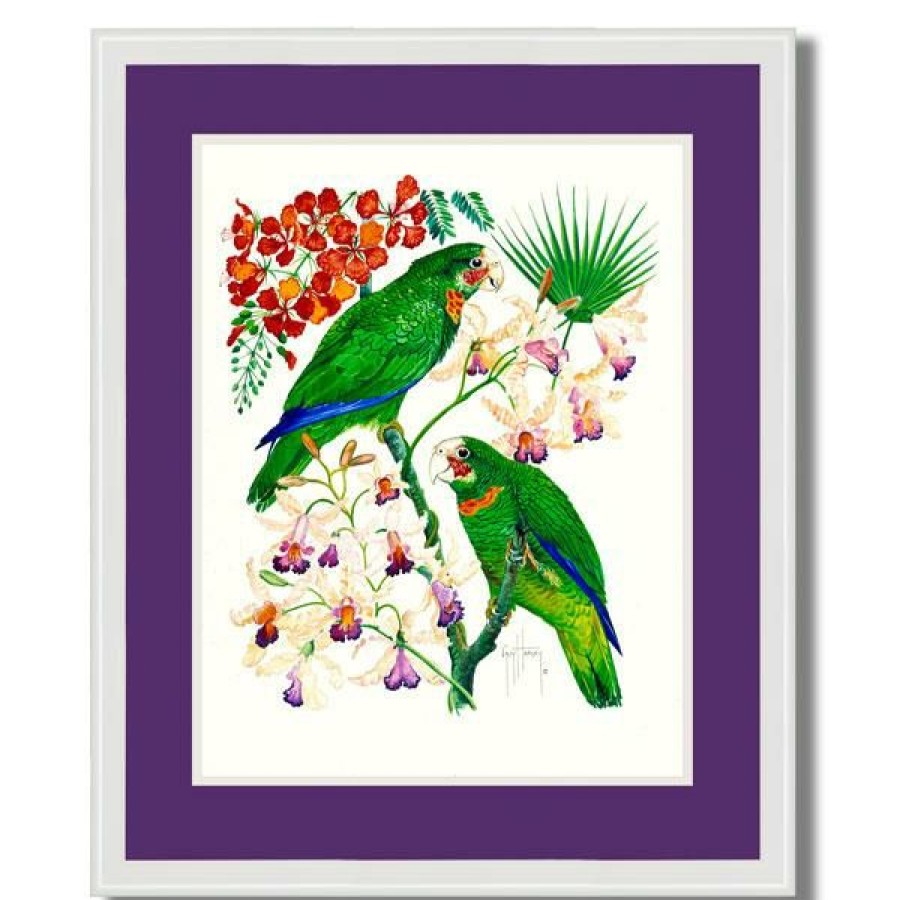 Artwork Intradeco | Parrots & Orchids