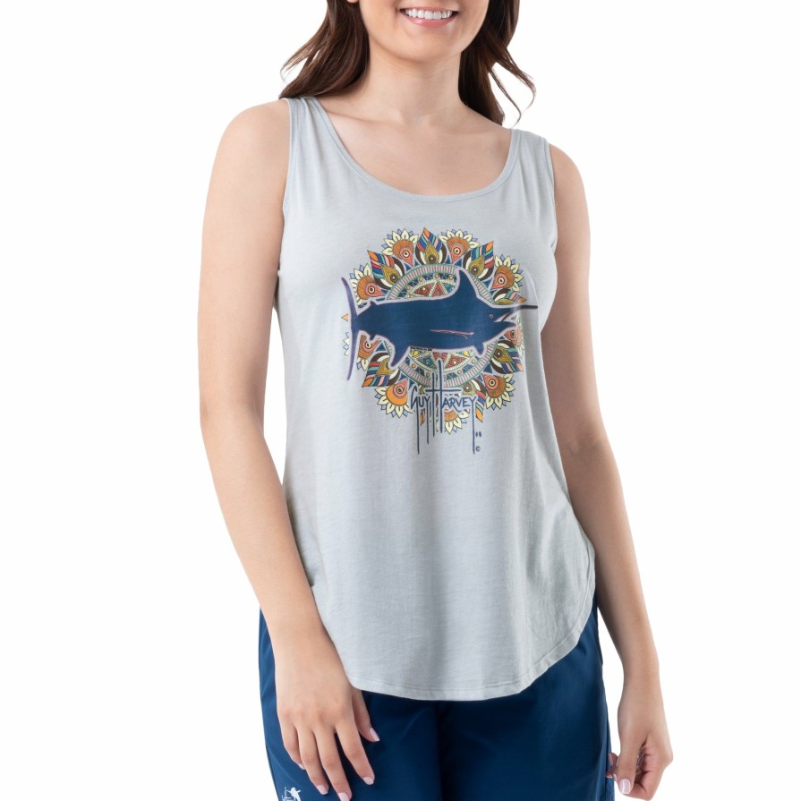 Womens Intradeco T-Shirts & Tank Tops | Ladies Bill Mandala Tank Top