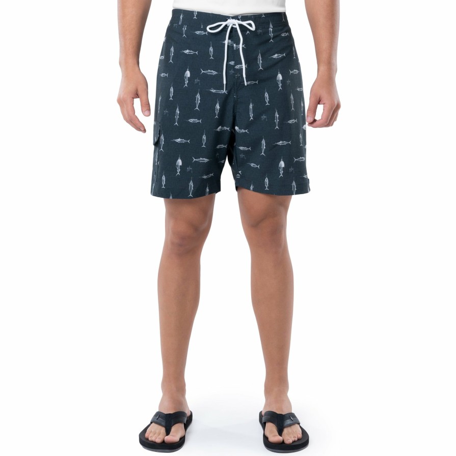 Mens Intradeco Swim Trunks | Men'S Cationic Hooks 7" Surf Short