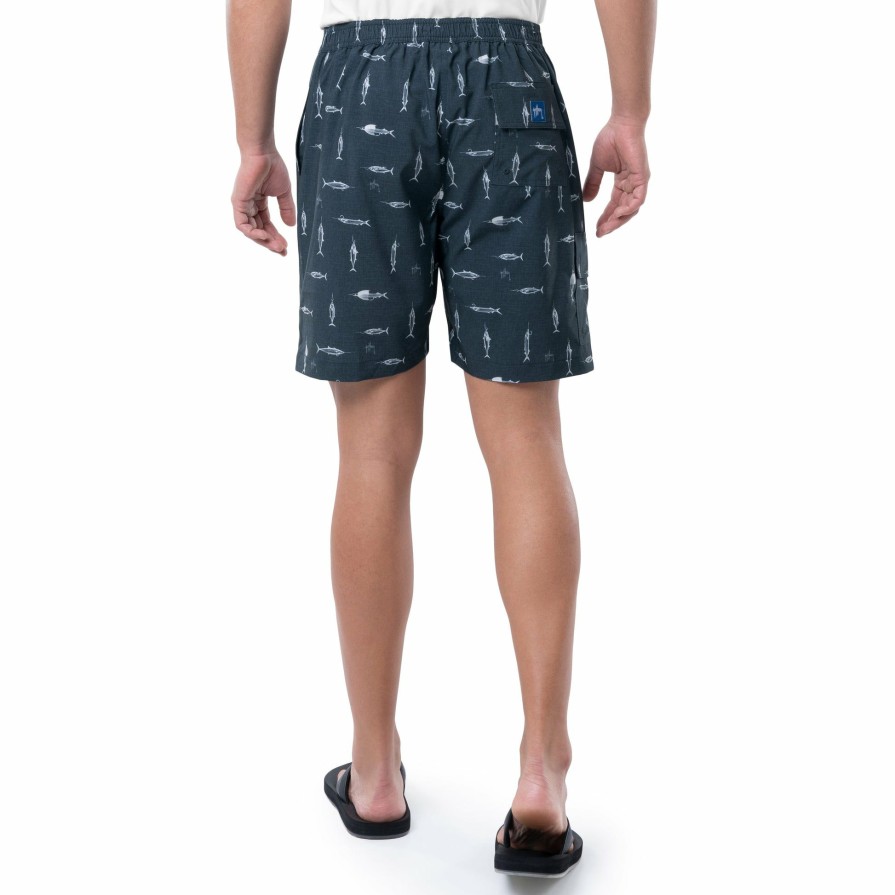 Mens Intradeco Swim Trunks | Men'S Cationic Hooks 7" Surf Short