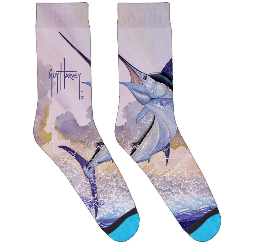 Mens Intradeco Socks | Dark Blue Marlin Socks