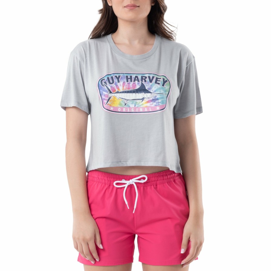 Womens Intradeco T-Shirts & Tank Tops | Ladies Marlin Crop Top