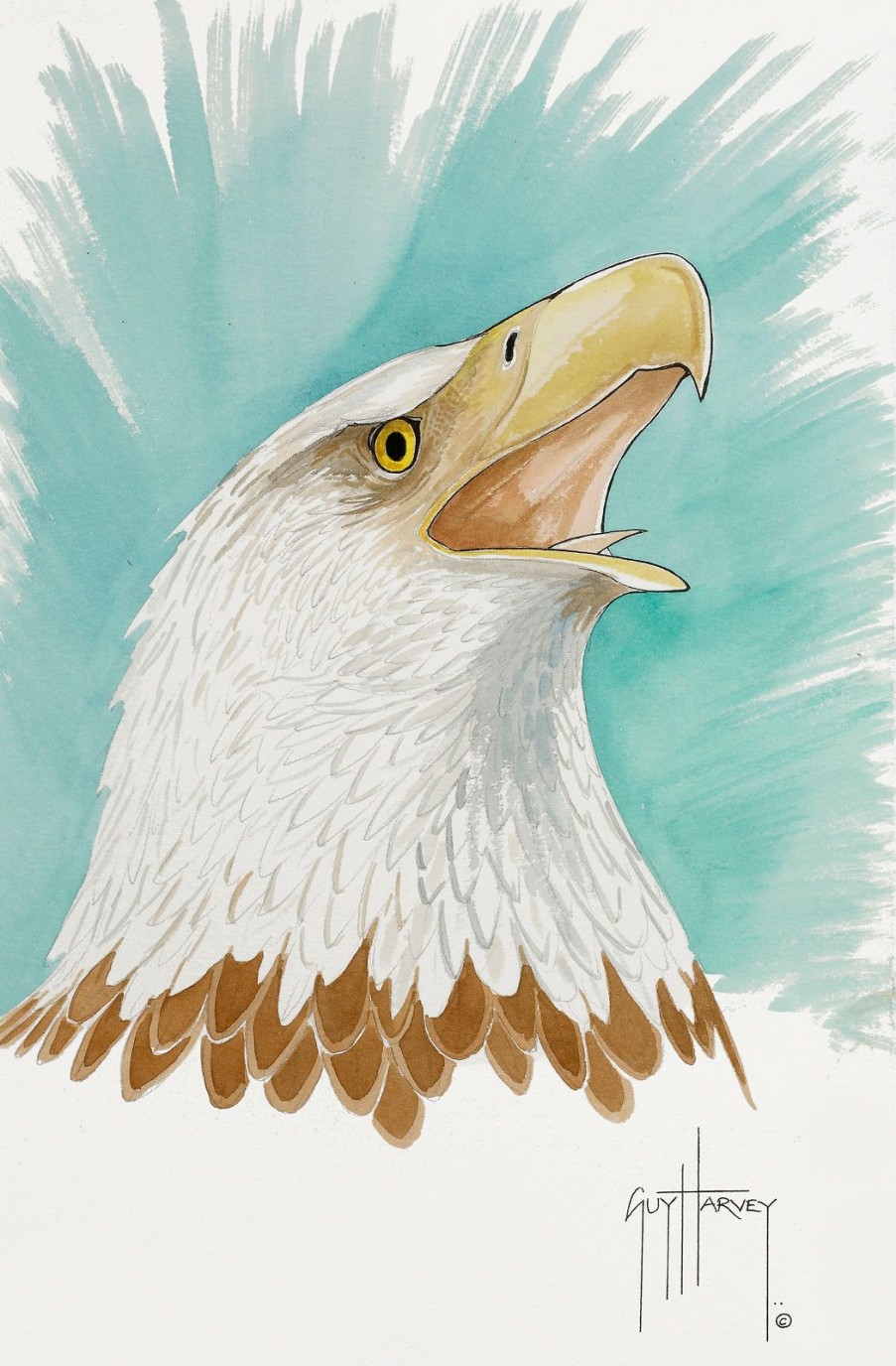 Artwork Intradeco | Bald Eagle Torso