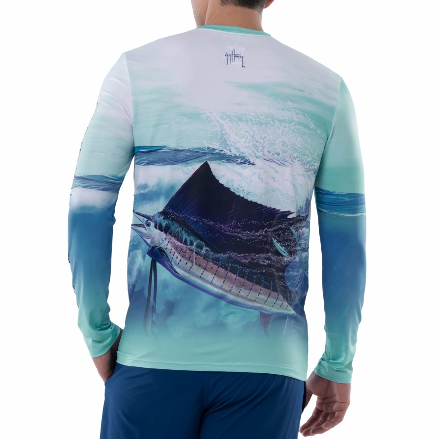 Mens Intradeco Performance Shirts & Hoodies | Men'S Sail Patrol Performance Fishing Sun Protection Shirt Upf 50