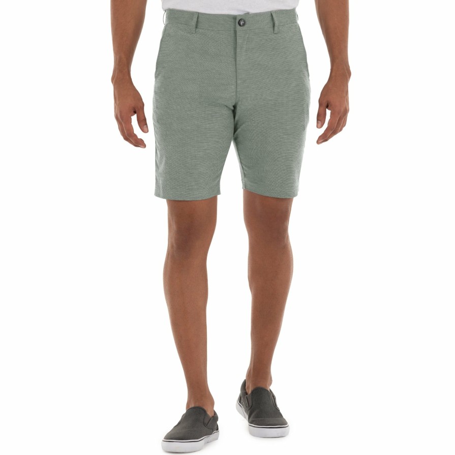 Mens Intradeco Performance Shorts | Men'S 9" Hybrid Performance Gray Walking Short