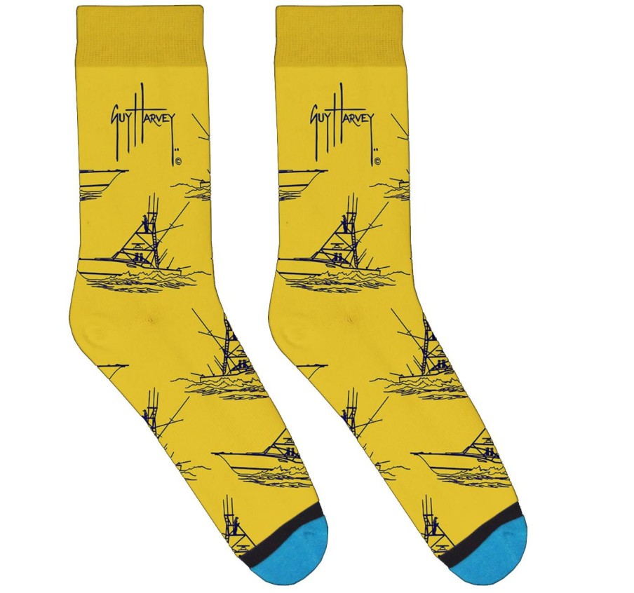 Mens Intradeco Socks | Yellow Boat Socks