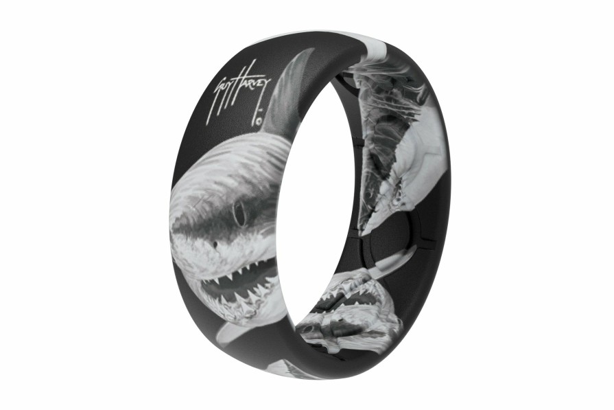 Womens Intradeco Jewelry | Great White Shark Ring By Groove Life