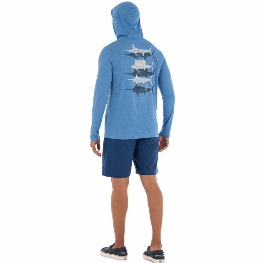 Mens Intradeco Performance Shirts & Hoodies | Men'S Scribble Bills Performance Hoodie W/ Pocket