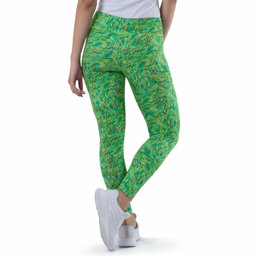 Womens Intradeco Leggings | Ladies Turtle Grass Yoga Pants