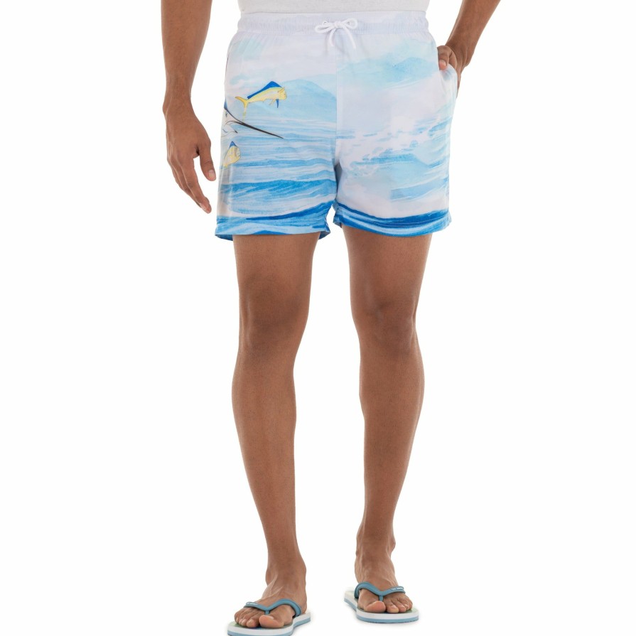 Mens Intradeco Swim Trunks | Men'S Pacific Traveler 5" Volley Swim Trunk