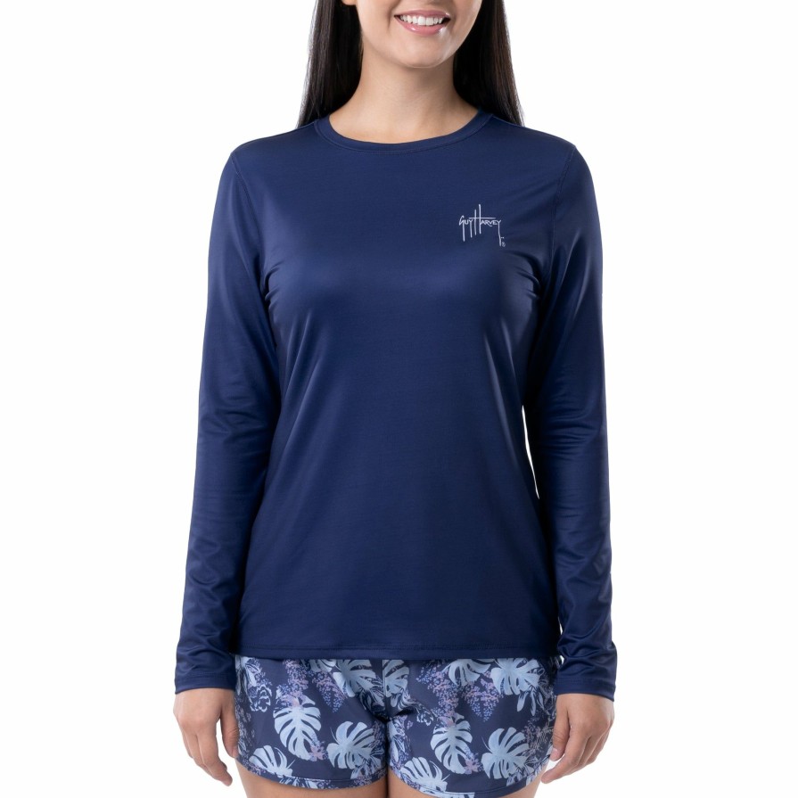 Womens Intradeco Performance Shirts & Hoodies | Ladies Marlin Duo Long Sleeve Sun Protection Shirt