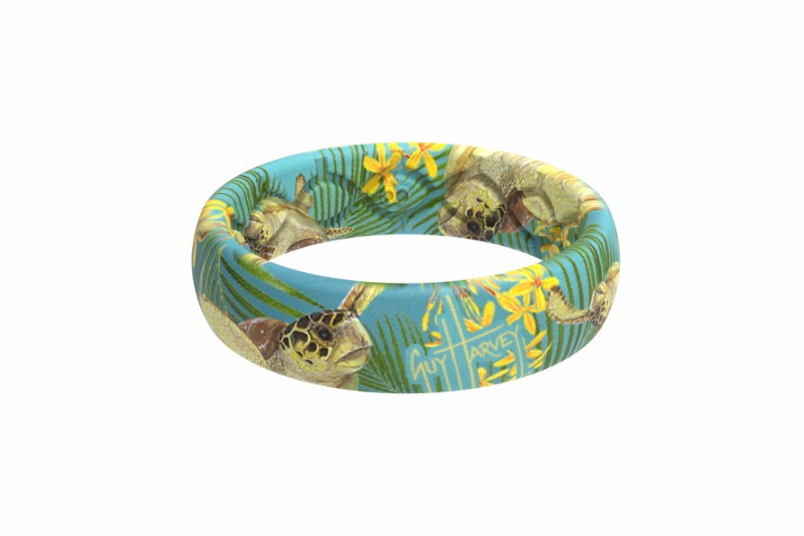 Womens Intradeco Jewelry | Tropical Turtle Thin Ring By Groove Life