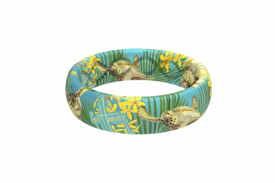 Womens Intradeco Jewelry | Tropical Turtle Thin Ring By Groove Life